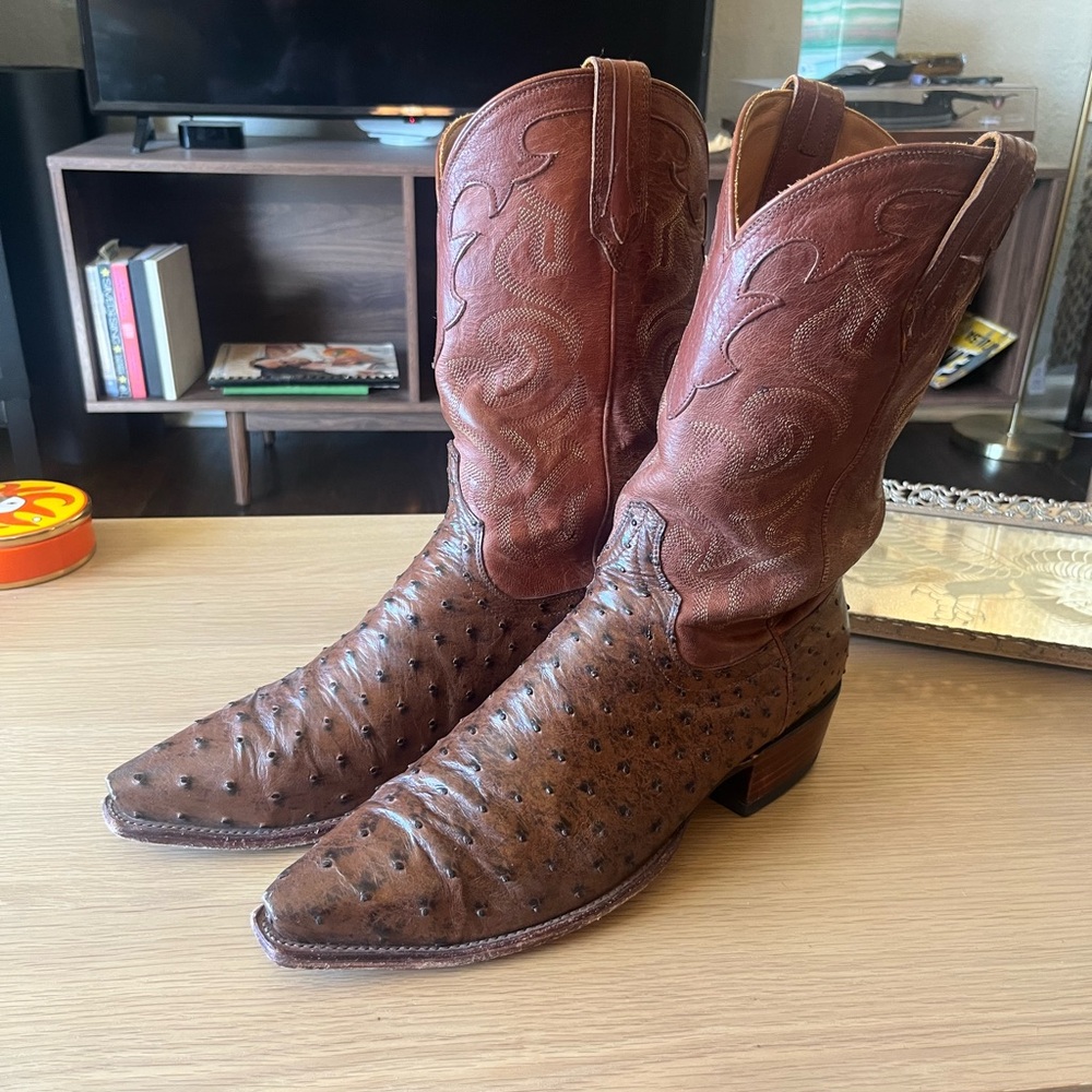 Tecovas ‘Garrett’ men’s Ostrich boots, Size 13 D